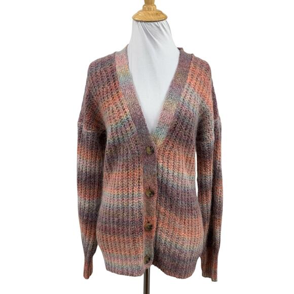 Sundance Sweater Womens XS Extra Small Northern Lights Ombre Wool Blend Cardigan - Picture 1 of 11